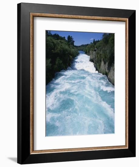 Hukanui, the Huka Falls on the Waikato River, North Island of New Zealand, Pacific-Jeremy Bright-Framed Photographic Print