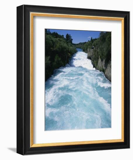 Hukanui, the Huka Falls on the Waikato River, North Island of New Zealand, Pacific-Jeremy Bright-Framed Photographic Print