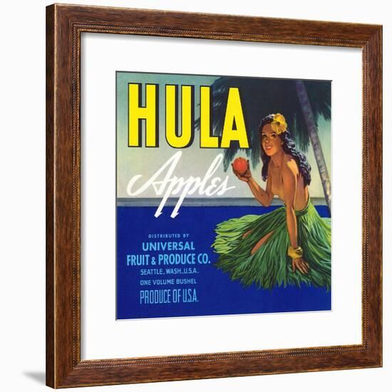 Hula Apples-null-Framed Art Print