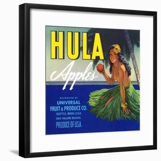 Hula Apples-null-Framed Art Print