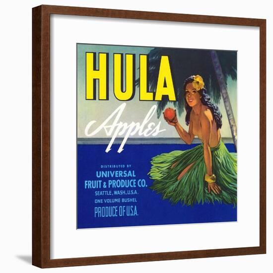 Hula Apples-null-Framed Art Print