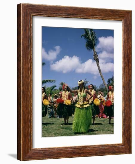 Hula Dance, Waikiki, Hawaii, Hawaiian Islands, Pacific, USA-Ursula Gahwiler-Framed Photographic Print