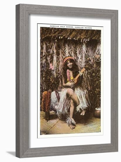 Hula Dancer, Hawaii-null-Framed Art Print