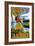 Hula Girl on Coast - Honolulu, Hawaii-Lantern Press-Framed Art Print