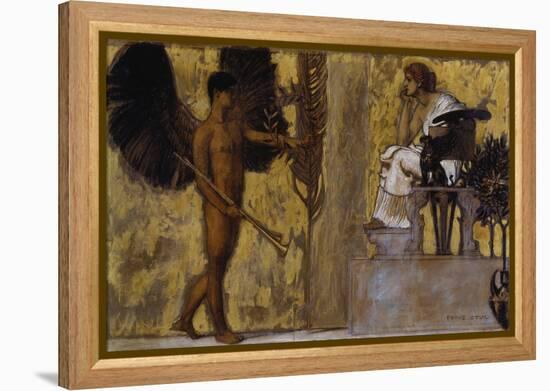 Huldigung an die Malerei. 1889-Franz von Stuck-Framed Premier Image Canvas
