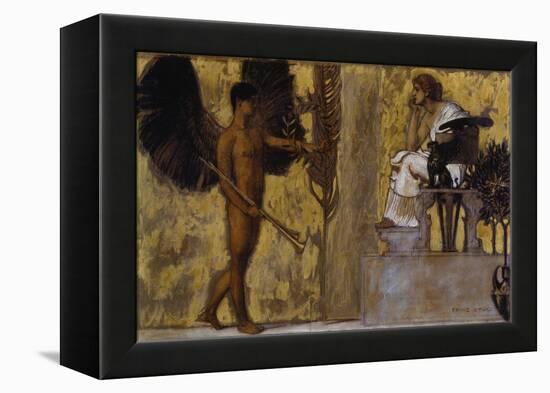 Huldigung an die Malerei. 1889-Franz von Stuck-Framed Premier Image Canvas