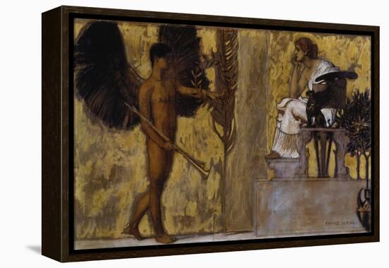 Huldigung an die Malerei. 1889-Franz von Stuck-Framed Premier Image Canvas