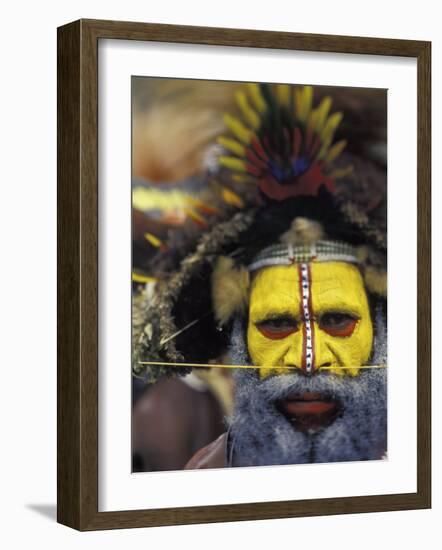 Huli Wigman, Tari, Papua New Guinea, Oceania-Michele Westmorland-Framed Photographic Print