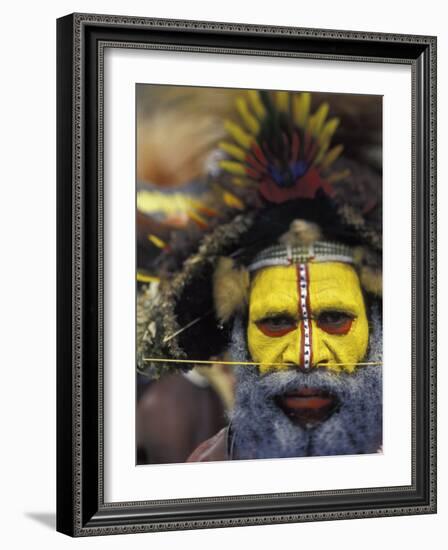 Huli Wigman, Tari, Papua New Guinea, Oceania-Michele Westmorland-Framed Photographic Print