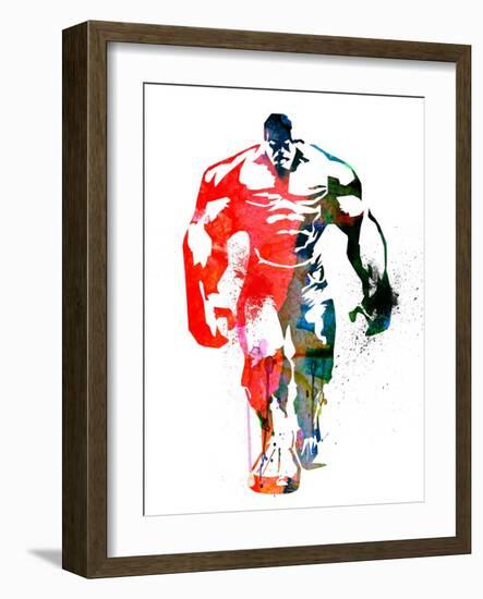 Hulk Watercolor I-Jack Hunter-Framed Art Print