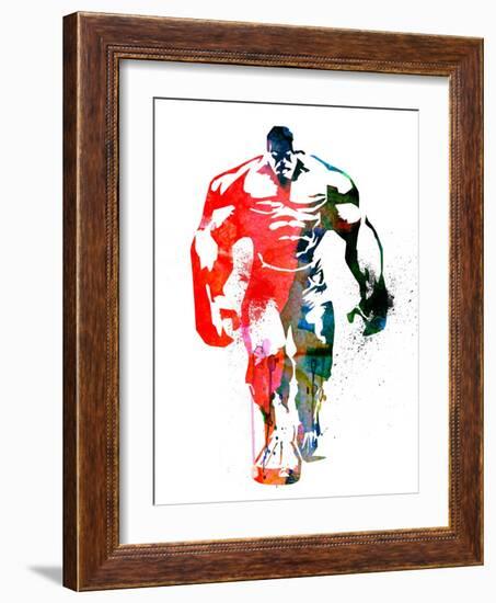 Hulk Watercolor I-Jack Hunter-Framed Art Print