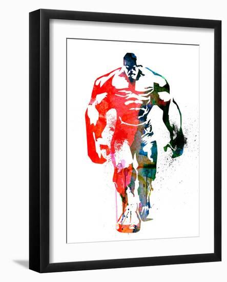 Hulk Watercolor I-Jack Hunter-Framed Art Print