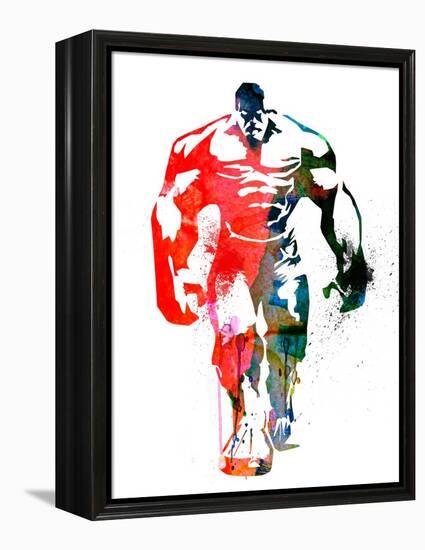 Hulk Watercolor I-Jack Hunter-Framed Stretched Canvas