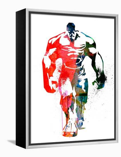 Hulk Watercolor I-Jack Hunter-Framed Stretched Canvas