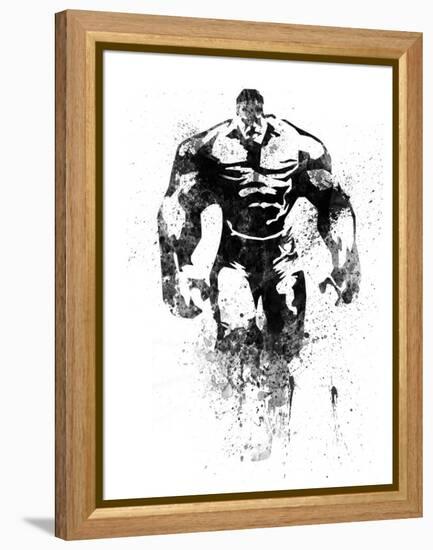 Hulk Watercolor-Jack Hunter-Framed Stretched Canvas