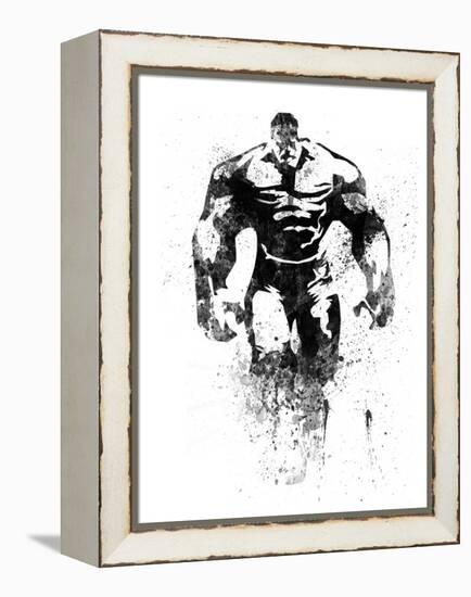 Hulk Watercolor-Jack Hunter-Framed Stretched Canvas