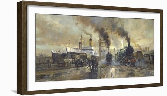 Hull Docks-Alan Fearnley-Framed Giclee Print