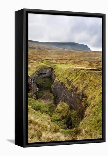 Hull Pot and Pen Y Ghent Horton in Ribblesdale-Mark Sunderland-Framed Premier Image Canvas