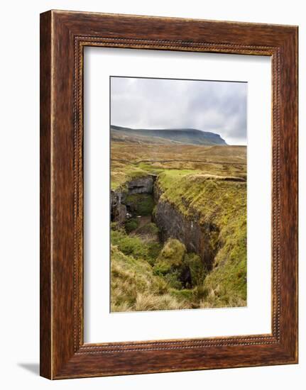 Hull Pot and Pen Y Ghent Horton in Ribblesdale-Mark Sunderland-Framed Photographic Print