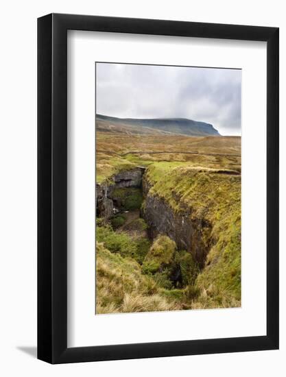 Hull Pot and Pen Y Ghent Horton in Ribblesdale-Mark Sunderland-Framed Photographic Print