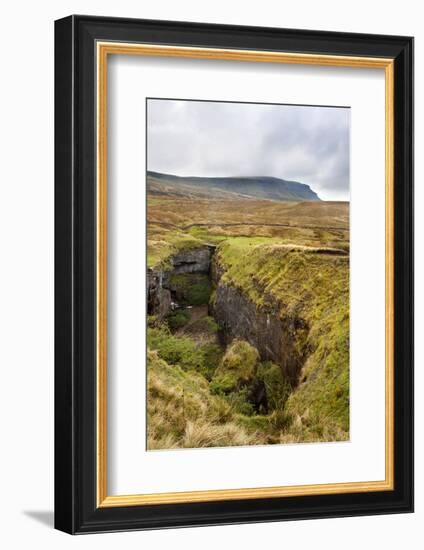 Hull Pot and Pen Y Ghent Horton in Ribblesdale-Mark Sunderland-Framed Photographic Print