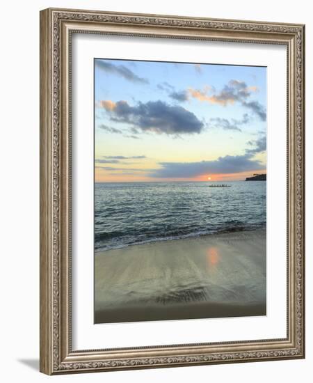 Hulopo'e Beach Park, considered one of the finest beaches in the world, Lanai Island, Hawaii, USA-Stuart Westmorland-Framed Photographic Print