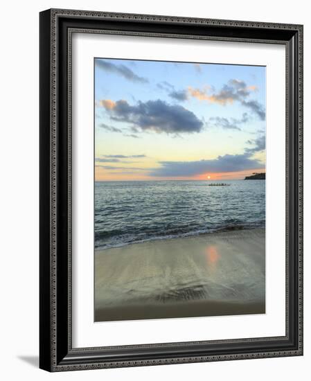 Hulopo'e Beach Park, considered one of the finest beaches in the world, Lanai Island, Hawaii, USA-Stuart Westmorland-Framed Photographic Print