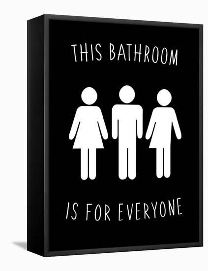 Human Bathroom I-Jarman Fagalde-Framed Stretched Canvas