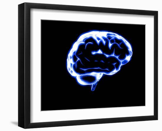 Human Brain-Christian Darkin-Framed Photographic Print