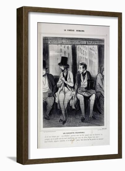 Human Comedy-Honore Daumier-Framed Giclee Print