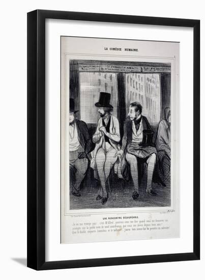 Human Comedy-Honore Daumier-Framed Giclee Print