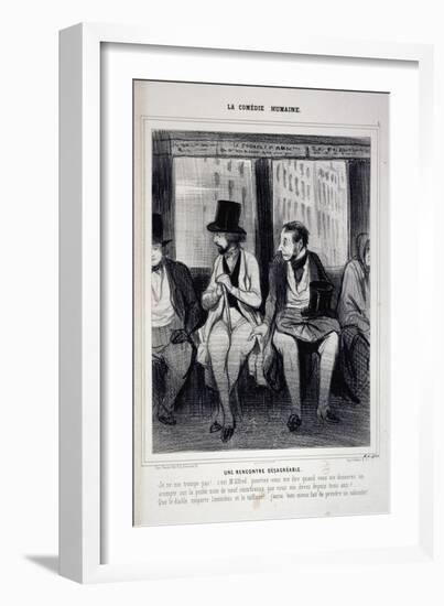 Human Comedy-Honore Daumier-Framed Giclee Print