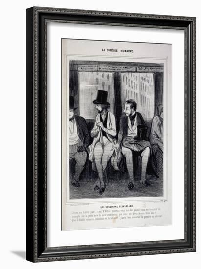 Human Comedy-Honore Daumier-Framed Giclee Print