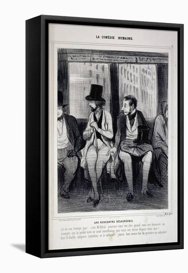 Human Comedy-Honore Daumier-Framed Premier Image Canvas