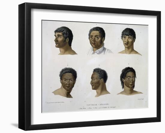 Human Faces from New Zealand-null-Framed Giclee Print