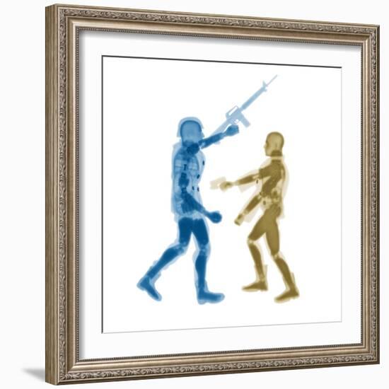 Human figures with firearms-null-Framed Photographic Print