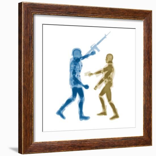 Human figures with firearms-null-Framed Photographic Print