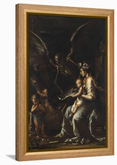 Human Frailty, C.1656-Salvator Rosa-Framed Premier Image Canvas
