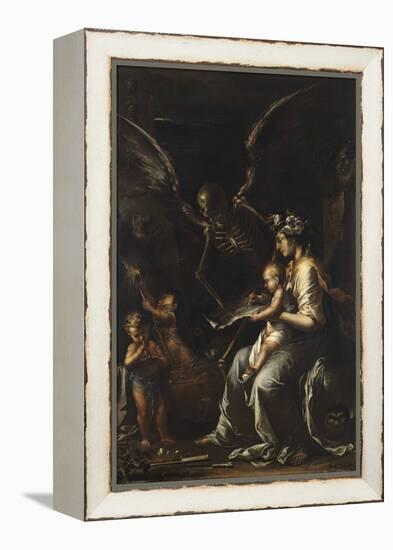 Human Frailty, C.1656-Salvator Rosa-Framed Premier Image Canvas