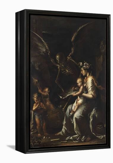 Human Frailty, C.1656-Salvator Rosa-Framed Premier Image Canvas