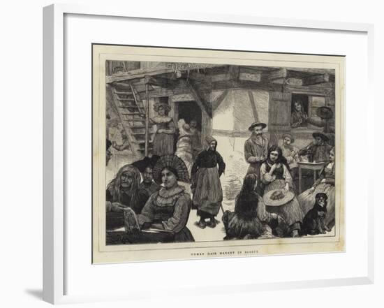 Human Hair Market in Alsace-Robert Walker Macbeth-Framed Giclee Print