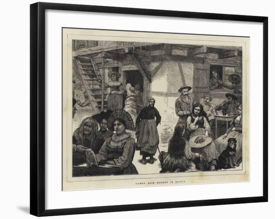 Human Hair Market in Alsace-Robert Walker Macbeth-Framed Giclee Print