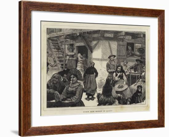 Human Hair Market in Alsace-Robert Walker Macbeth-Framed Giclee Print