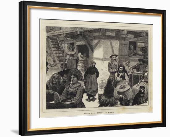 Human Hair Market in Alsace-Robert Walker Macbeth-Framed Giclee Print