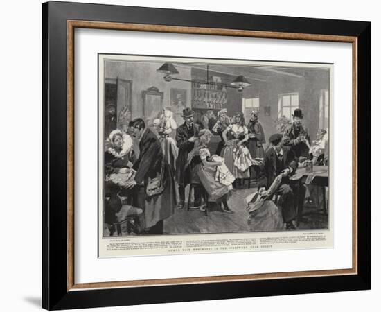 Human Hair Merchants in the Spreewald, Near Berlin-Frederic De Haenen-Framed Giclee Print