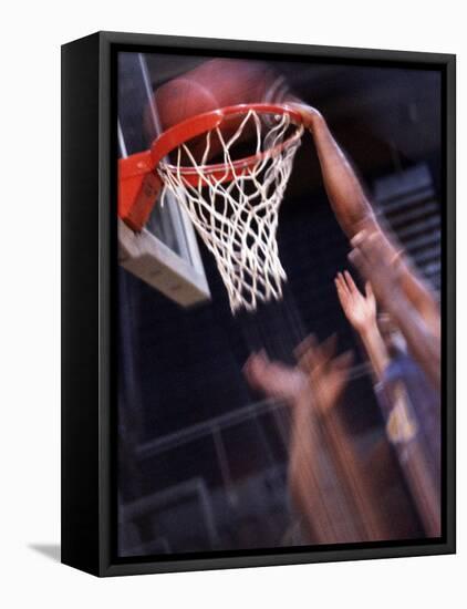 Human Hands with a Basketball Hoop-null-Framed Premier Image Canvas