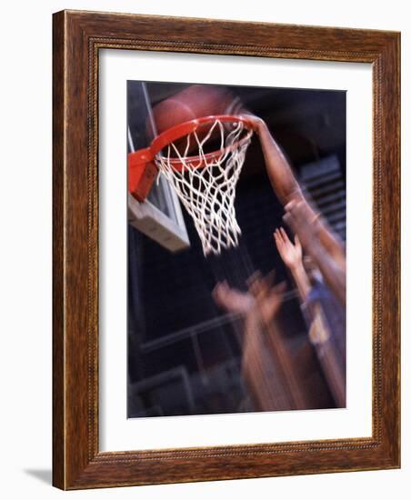 Human Hands with a Basketball Hoop-null-Framed Photographic Print