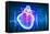 Human Heart with Cardiogram-Sergey Nivens-Framed Stretched Canvas