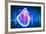 Human Heart with Cardiogram-Sergey Nivens-Framed Premium Giclee Print