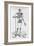 Human Skeleton (Print)-Andreas Vesalius-Framed Giclee Print